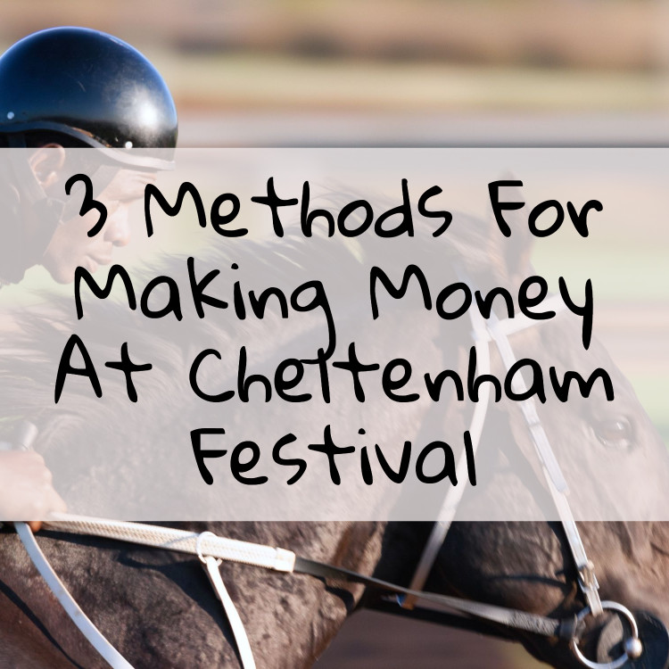 how to make money from cheltenham festival free bet offers blog post featured image with a picture of a jockey racing on a horse