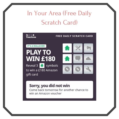 'In Your Area' free daily scratch card' screenshot