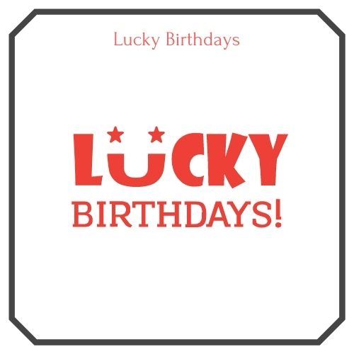 lucky birthdays free lottery logo image
