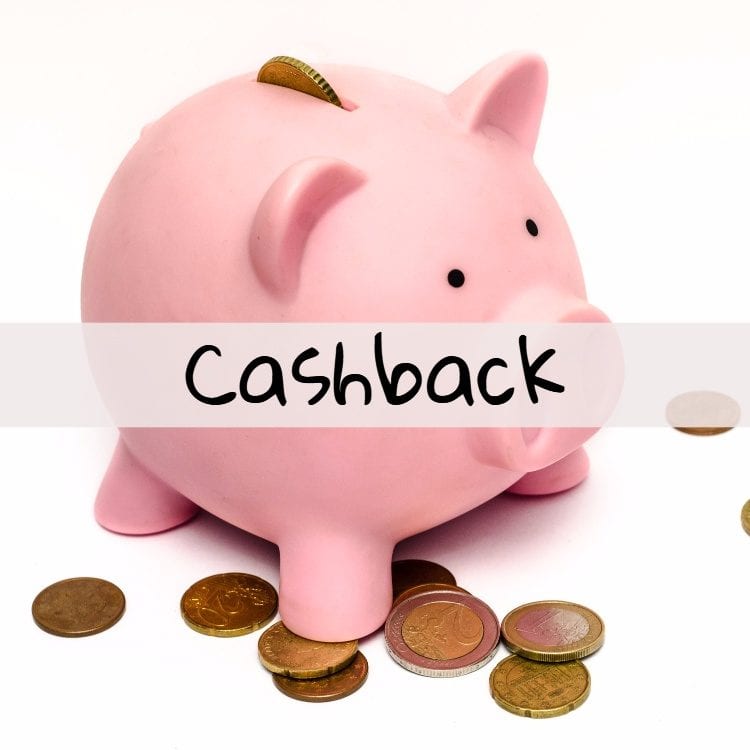 Make money using cashback sites, featured image, piggy bank background image